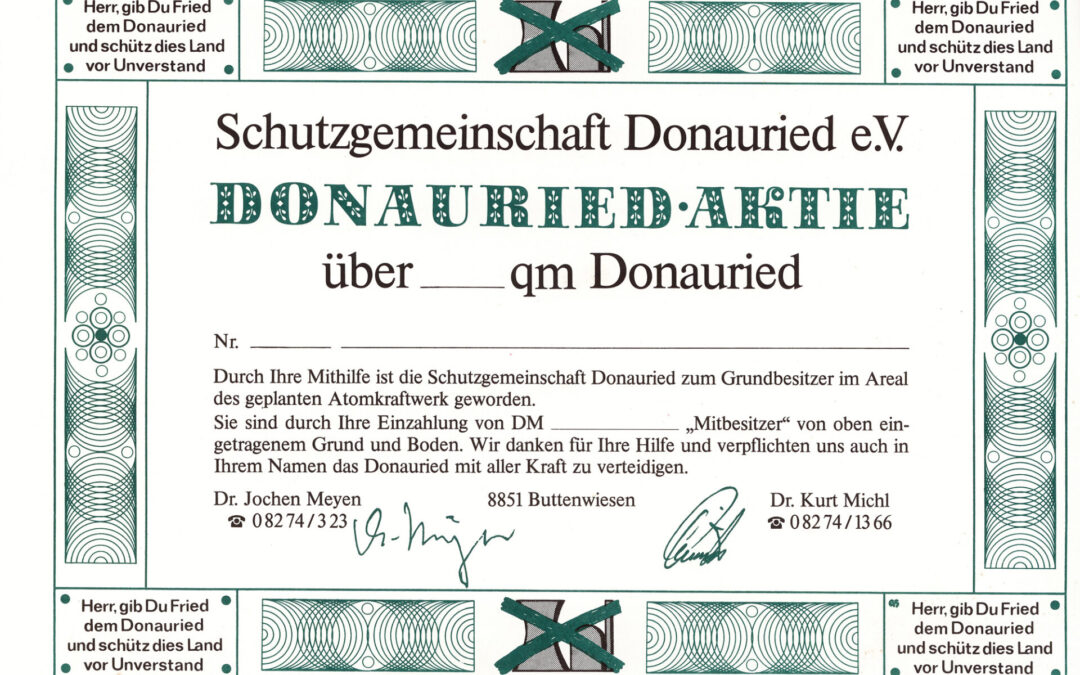 Neues Buch über AKW-Protest im Donauried  Buchpräsentation am 22. Januar im Zehenstadel Pfaffenhofen